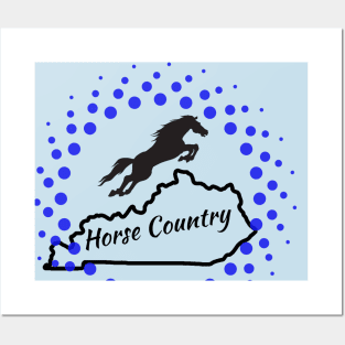 Kentucky is Horse Country with Jumping Horse Posters and Art